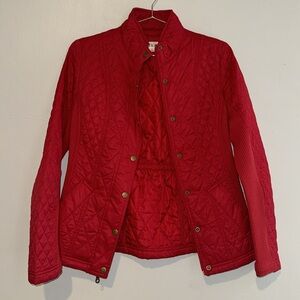 Merona Women's Quilted Red form fitted
Jacket, Size Small